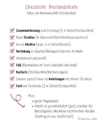 Voransicht Checkliste. PDF zum Download im nächsten Abschnitt verfügbar!